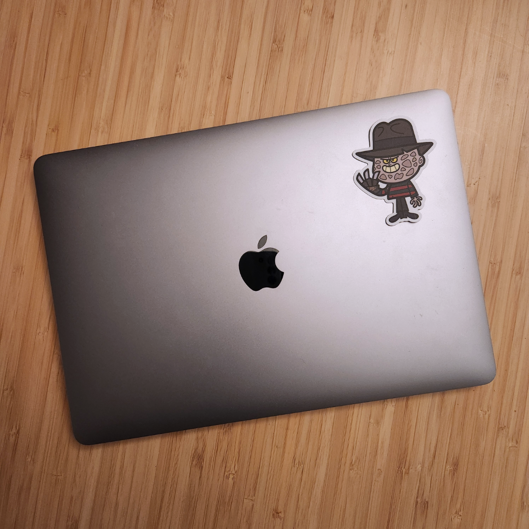 Lil Ghosty Sticker Photo of sticker on laptop