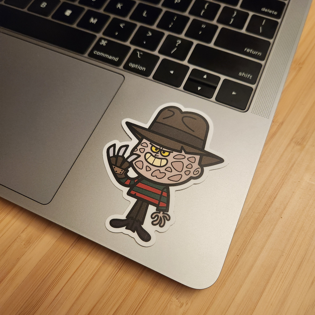Lil Ghosty Sticker Photo of sticker on laptop