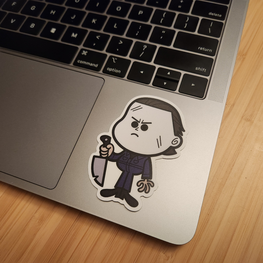 Lil Ghosty Sticker Photo of sticker on laptop
