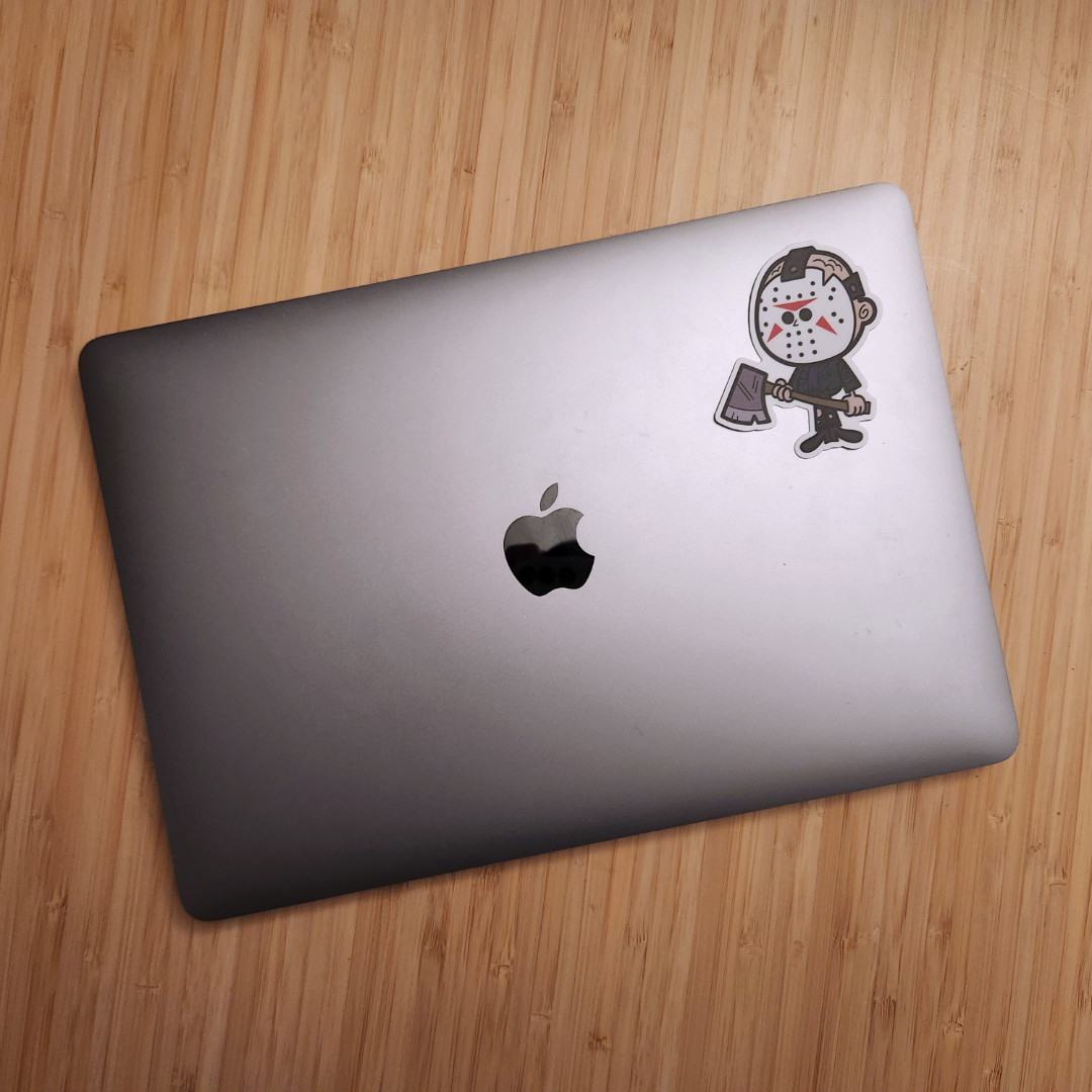 Lil Ghosty Sticker Photo of sticker on laptop