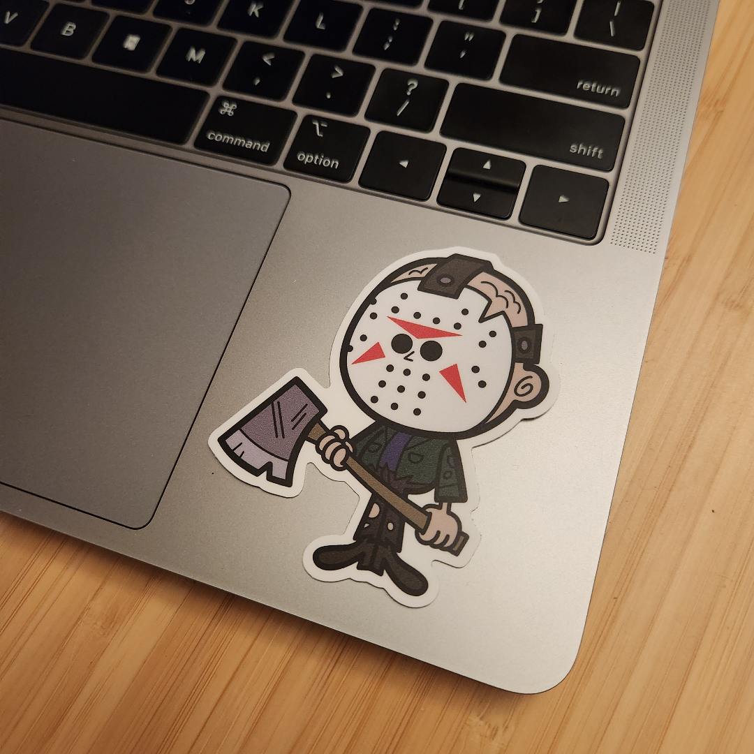 Lil Ghosty Sticker Photo of sticker on laptop