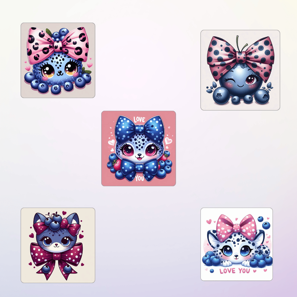 blueberry bow clipart  cute blueberry illustrations  girly fruit clipart  printable blueberry art  blueberry ribbon poster design  kawaii blueberry PNG  blueberry nursery wall art  blueberry t-shirt design  blueberry phone case design  pastel blueberry cl