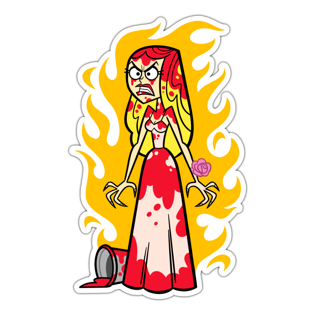 Carrie Sticker (4 inch height)