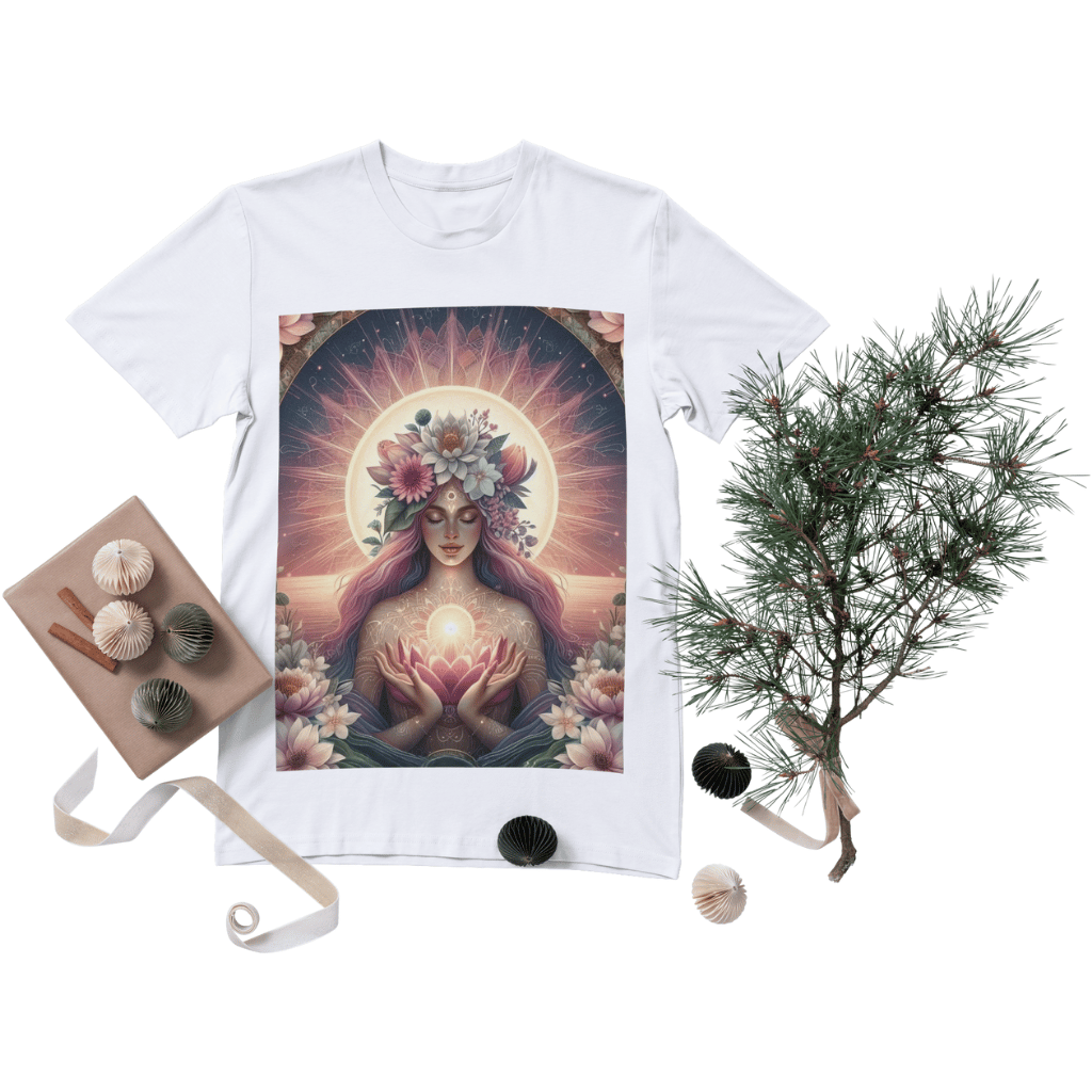Nature Goddess | Dreamcore Botanical Art | Digital Download,feminine spiritual growth,,self-love, healing, inner peace,poster,tshirt