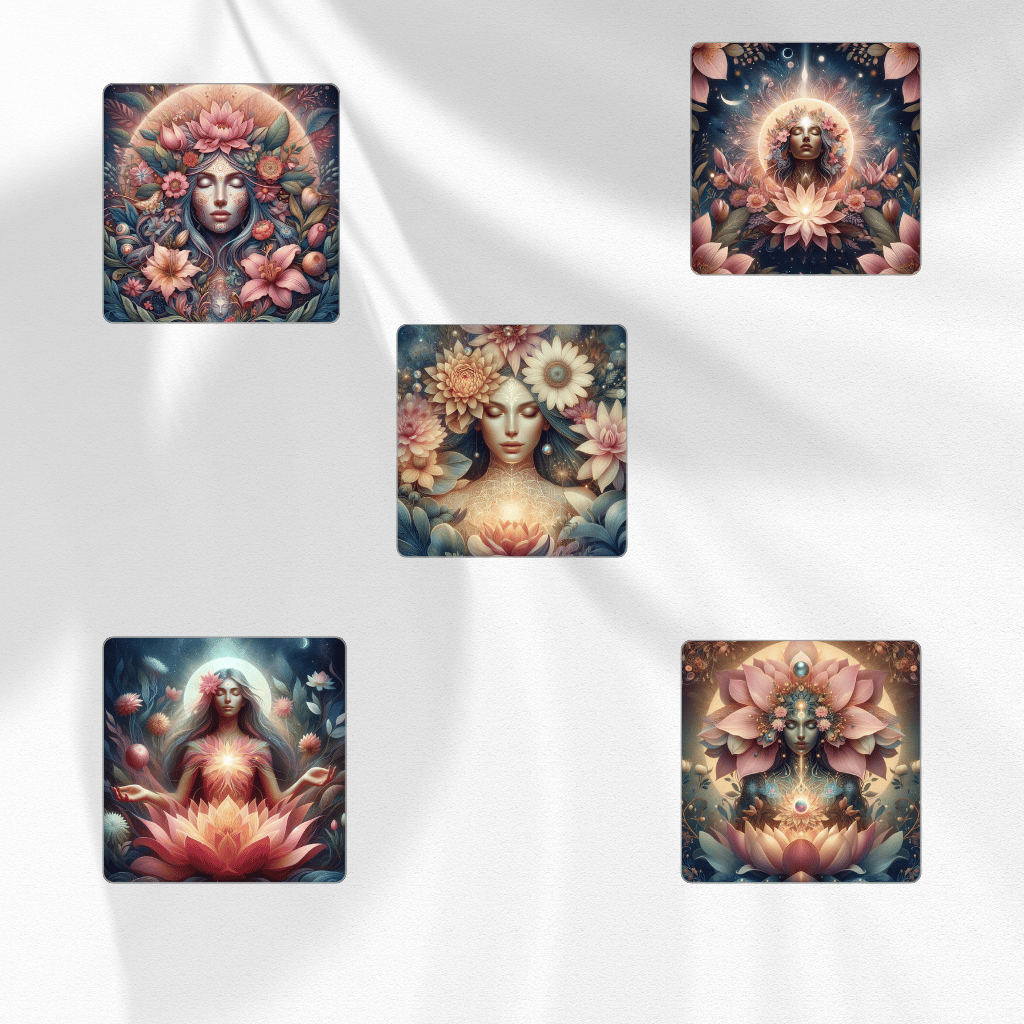 Nature Goddess | Dreamcore Botanical Art | Digital Download,feminine spiritual growth,,self-love, healing, inner peace,poster,tshirt