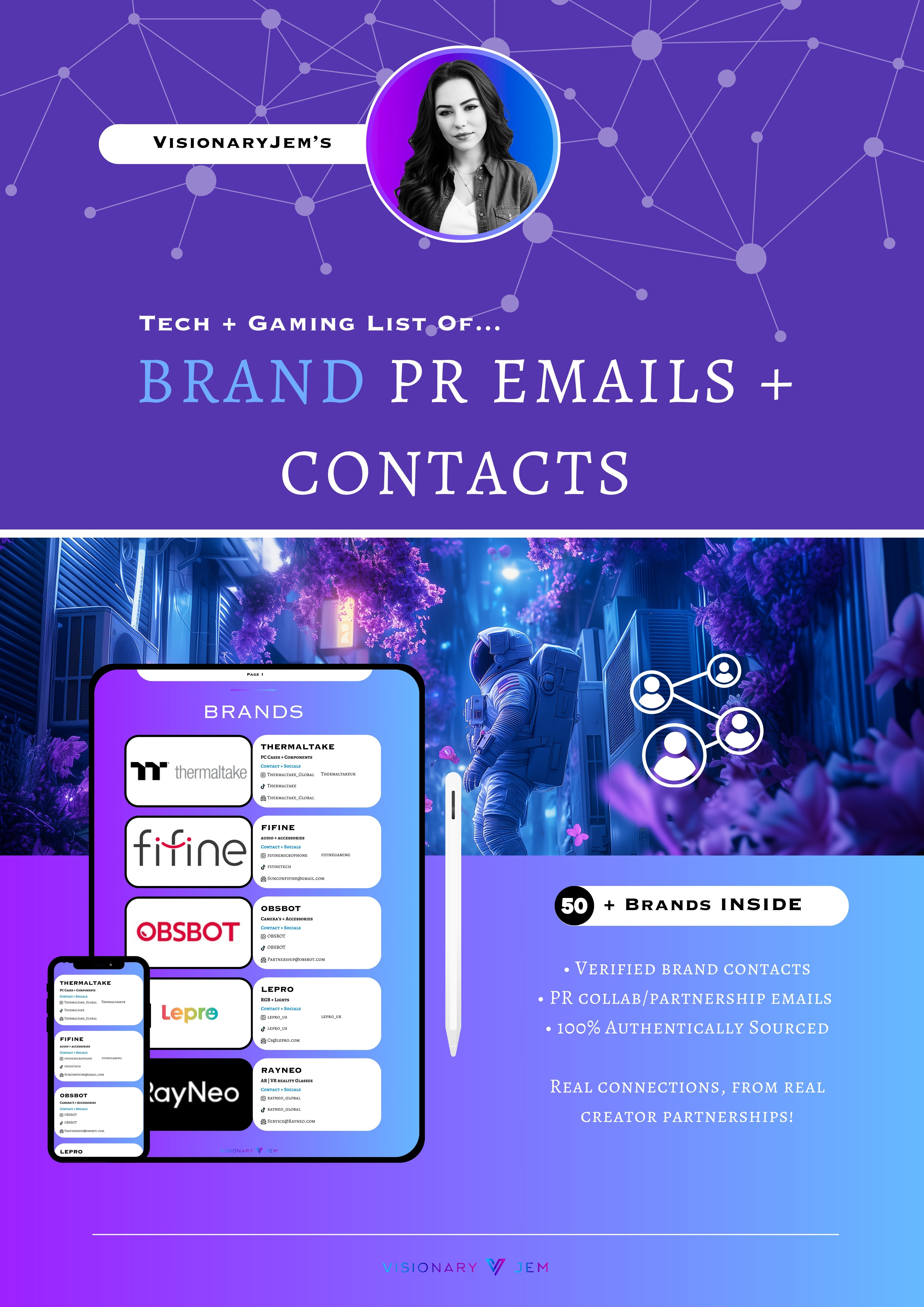 50 Tech And Gaming Brand PR Collaboration Emails - Payhip
