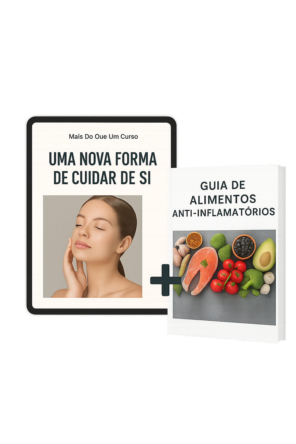 Curso de Autodrenagem Facial e Guia de Alimentos Anti-Inflamatórios – dois ebooks digitais de autocuidado e bem-estar com base científica