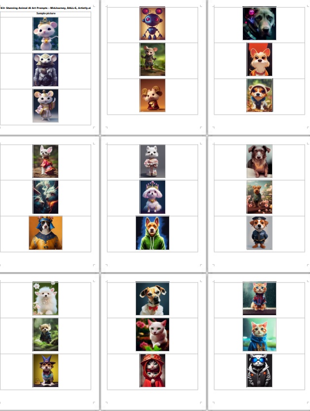 95+ Stunning Animal AI Art Prompts