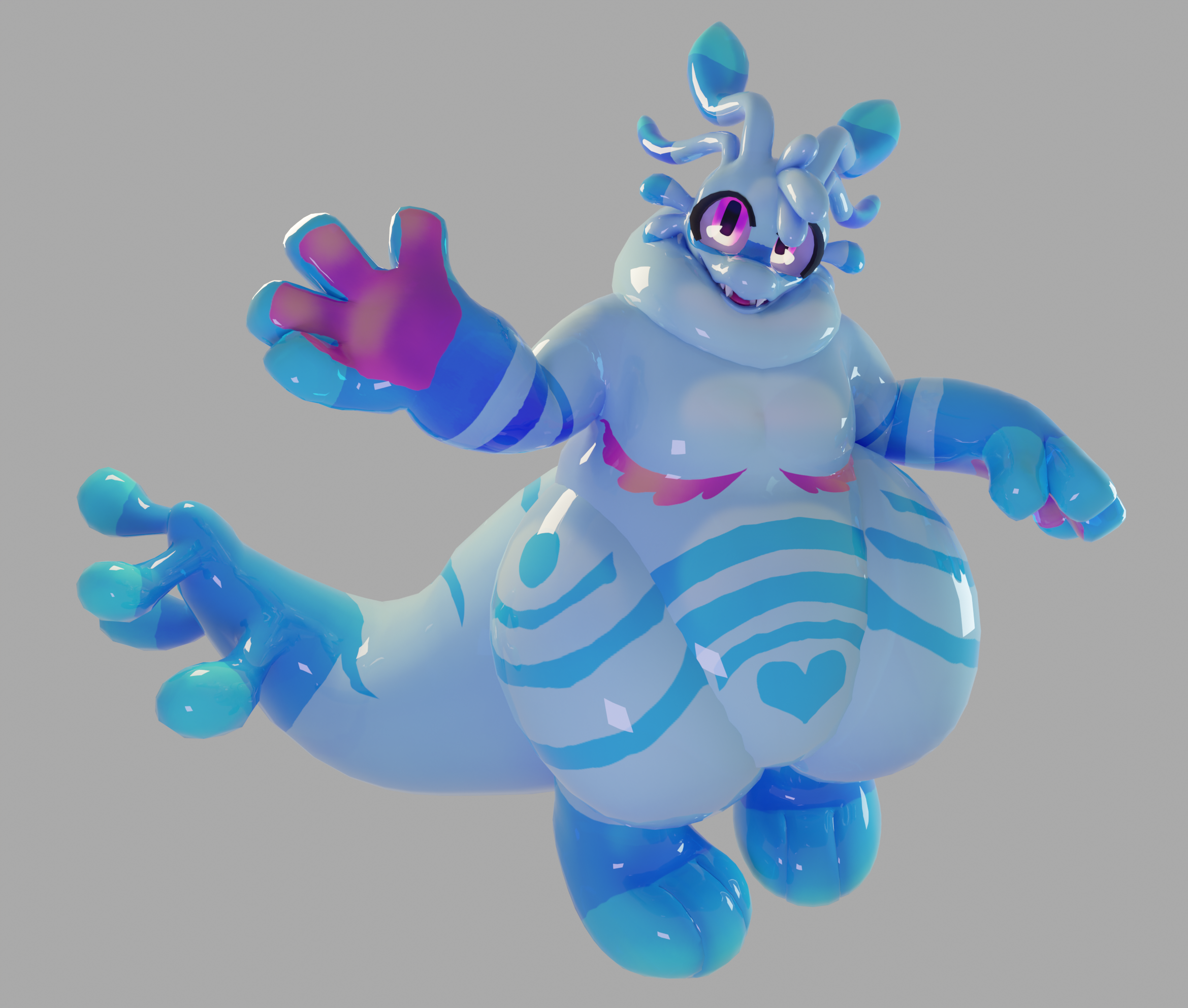 Slimy Slug Dragon [ FURRY VRCHAT BASE/MODEL ] - Payhip