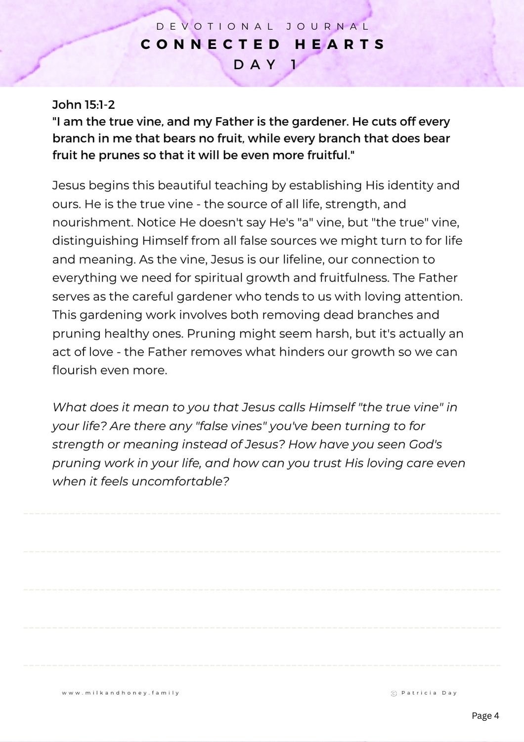 Connected Hearts Devotional Introduction