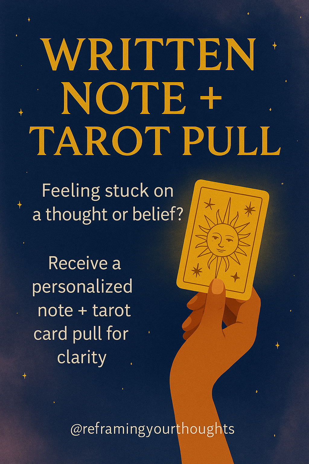 Random Tarot Pull A written tarot pull and clarity message for thoughts or beliefs that ...