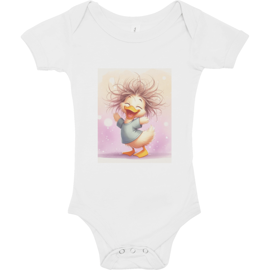 Cute duckling Funny duck cartoon Duck with spiky hair Smiling duck illustration Duck wearing t-shirt Adorable animal art Humorous duck design,Cute duckling Funny duck cartoon Duck with spiky hair Smiling duck illustration Duck wearing t-shirt Adorable ani
