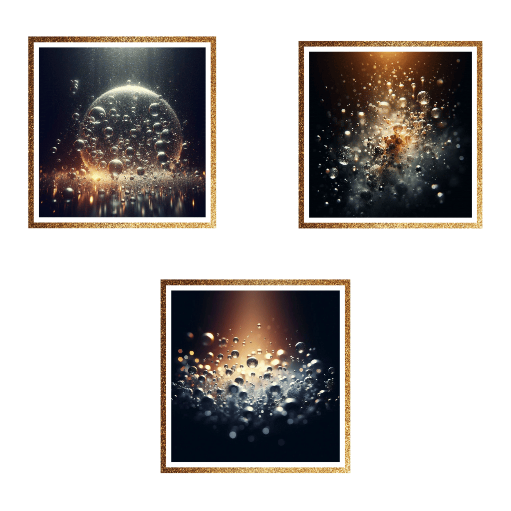 Water Droplets Black Background Water Illuminated Droplets Water Drop Photography Abstract Water Art Light and Water Drops in Darkness Modern Poster Water Minimalist Water Image Water Texture Light Reflection Drops Macro Water Photo Water Droplet Wallpape
