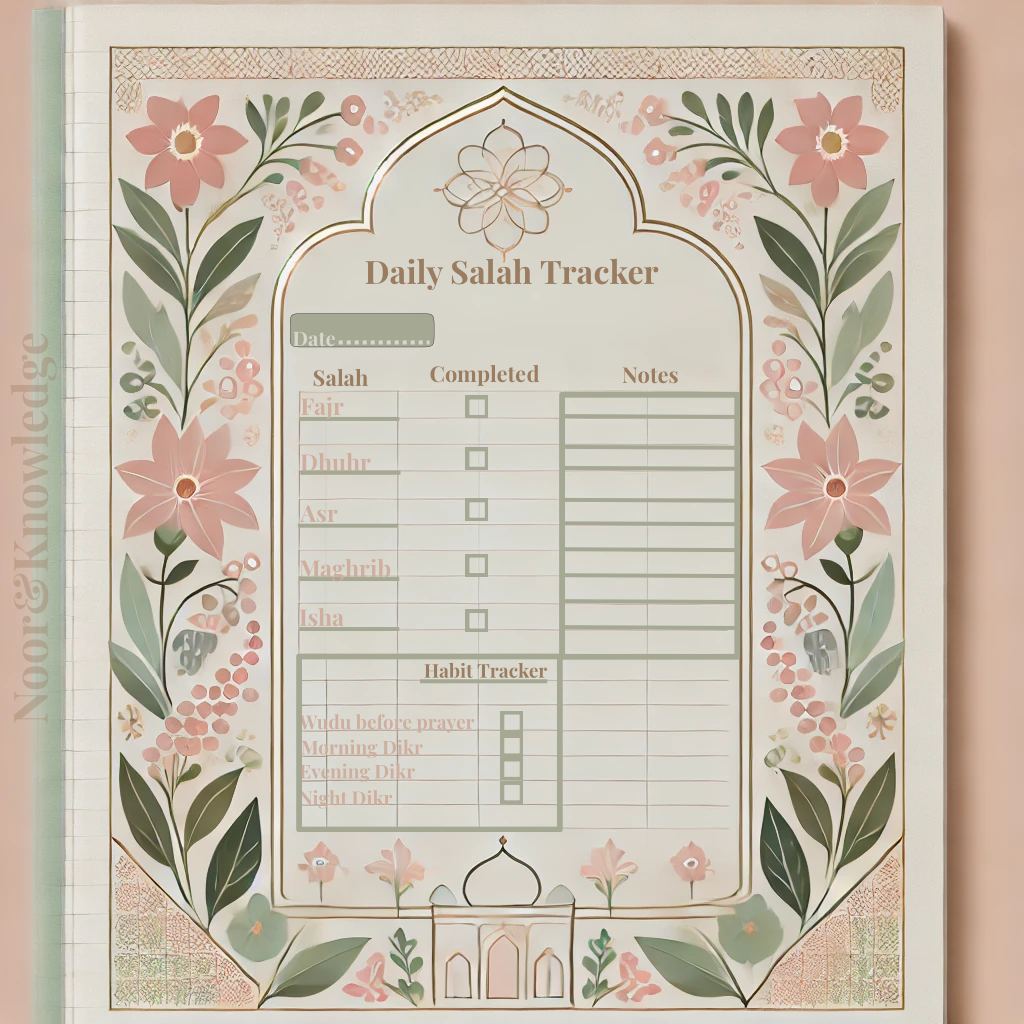 Daily Salah Tracker | Printable - Payhip