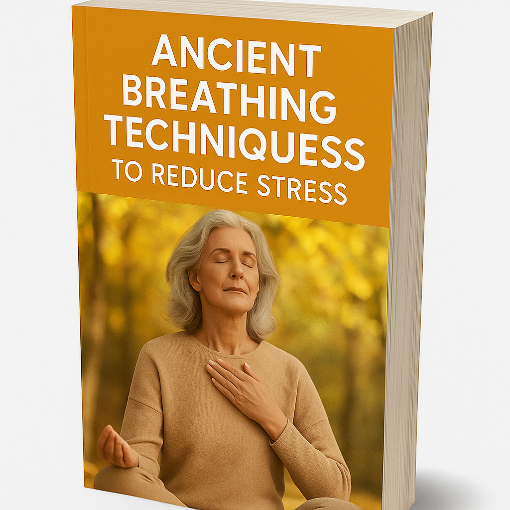 Calm stress and sleep better after 60 with 5 gentle breathing techniques. Senior-safe, science-informed, includes a 7-day plan and printable trackers. Start today.