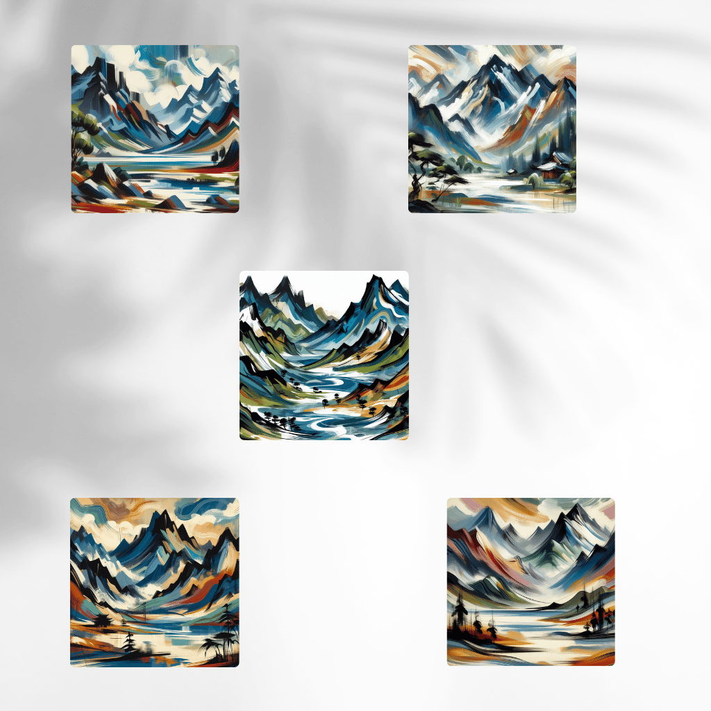 Watercolor mountain landscape  Misty mountain art print  Dreamy nature painting  Mountain scenery watercolor  Serene mountain artwork  Foggy peaks wall art  Abstract mountain watercolor  Hand-painted nature scene  Peaceful mountain view painting  Soft bru