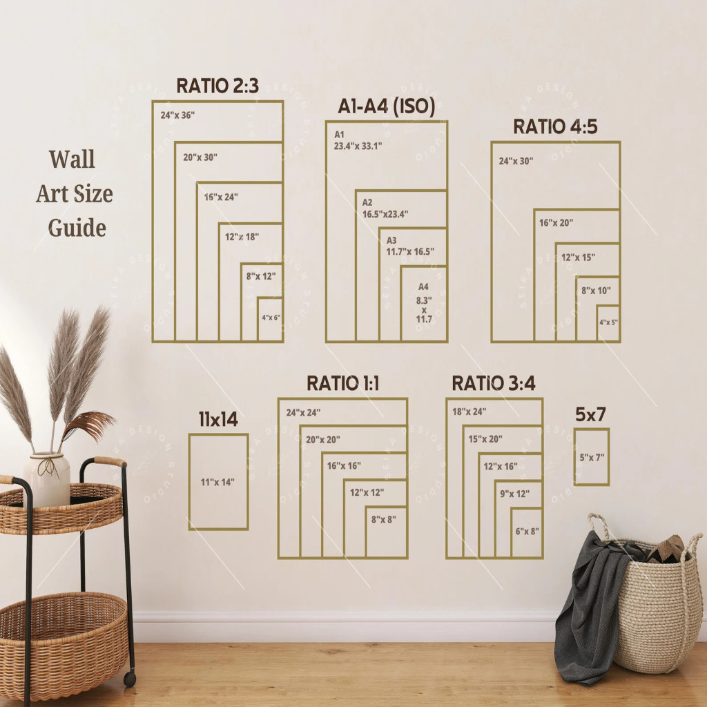 Wall Art Size chart