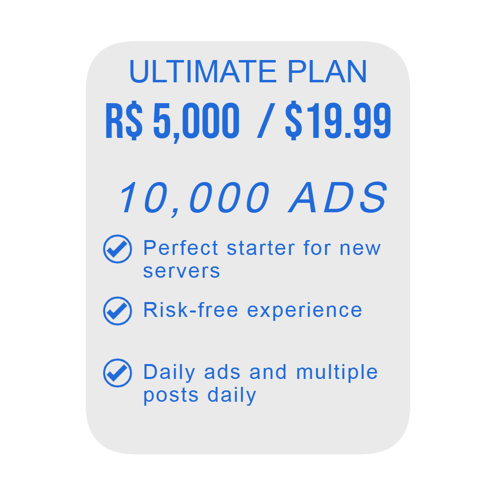 15000 Ads - Ultimate Plan - Payhip
