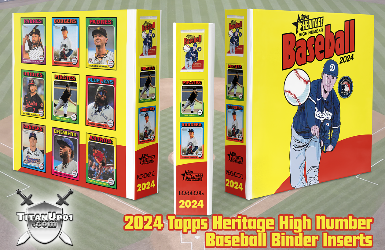 2024 Topps Heritage High Number Baseball Cards Binder Inserts