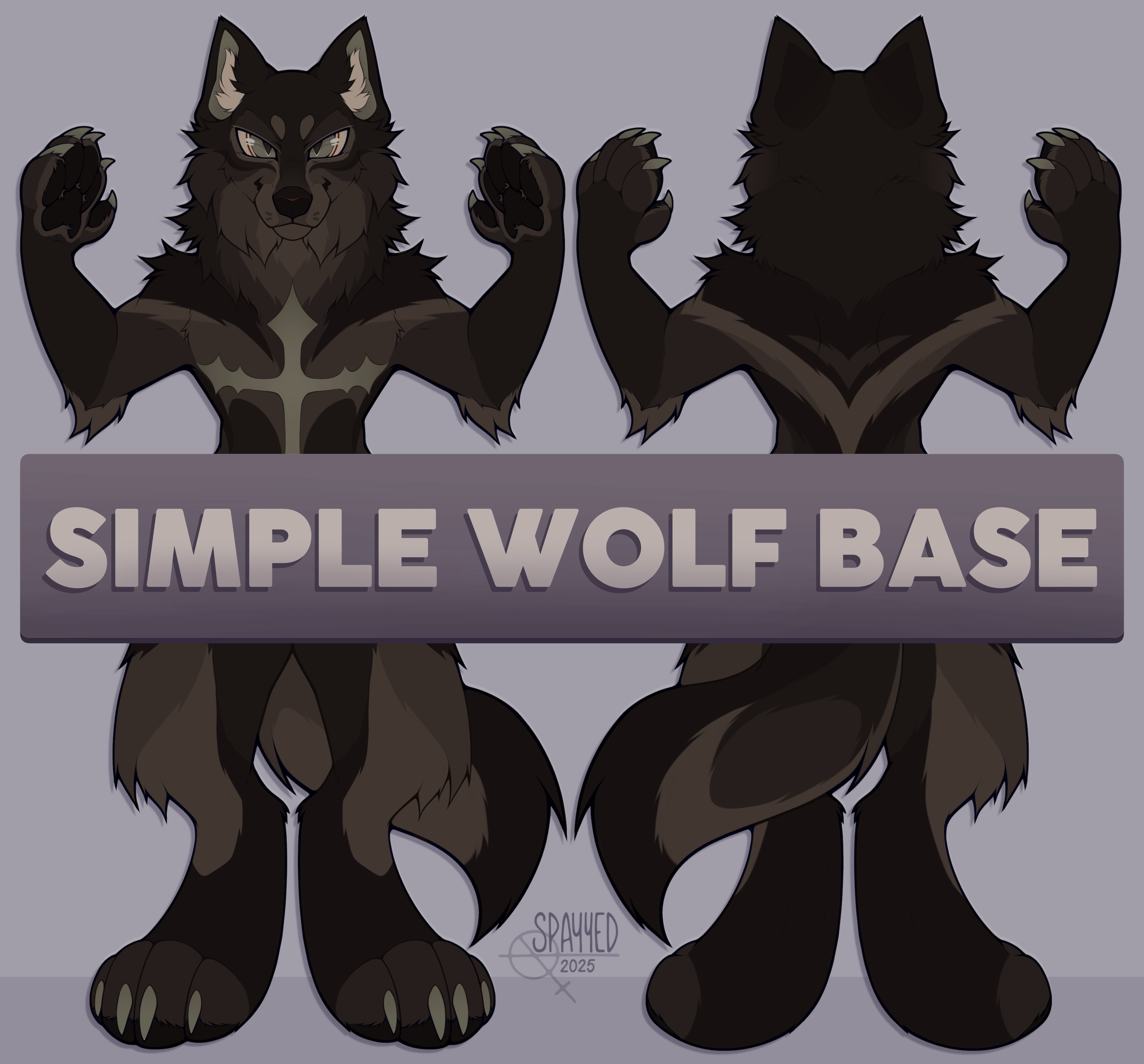 Simple Wolf Base - Payhip