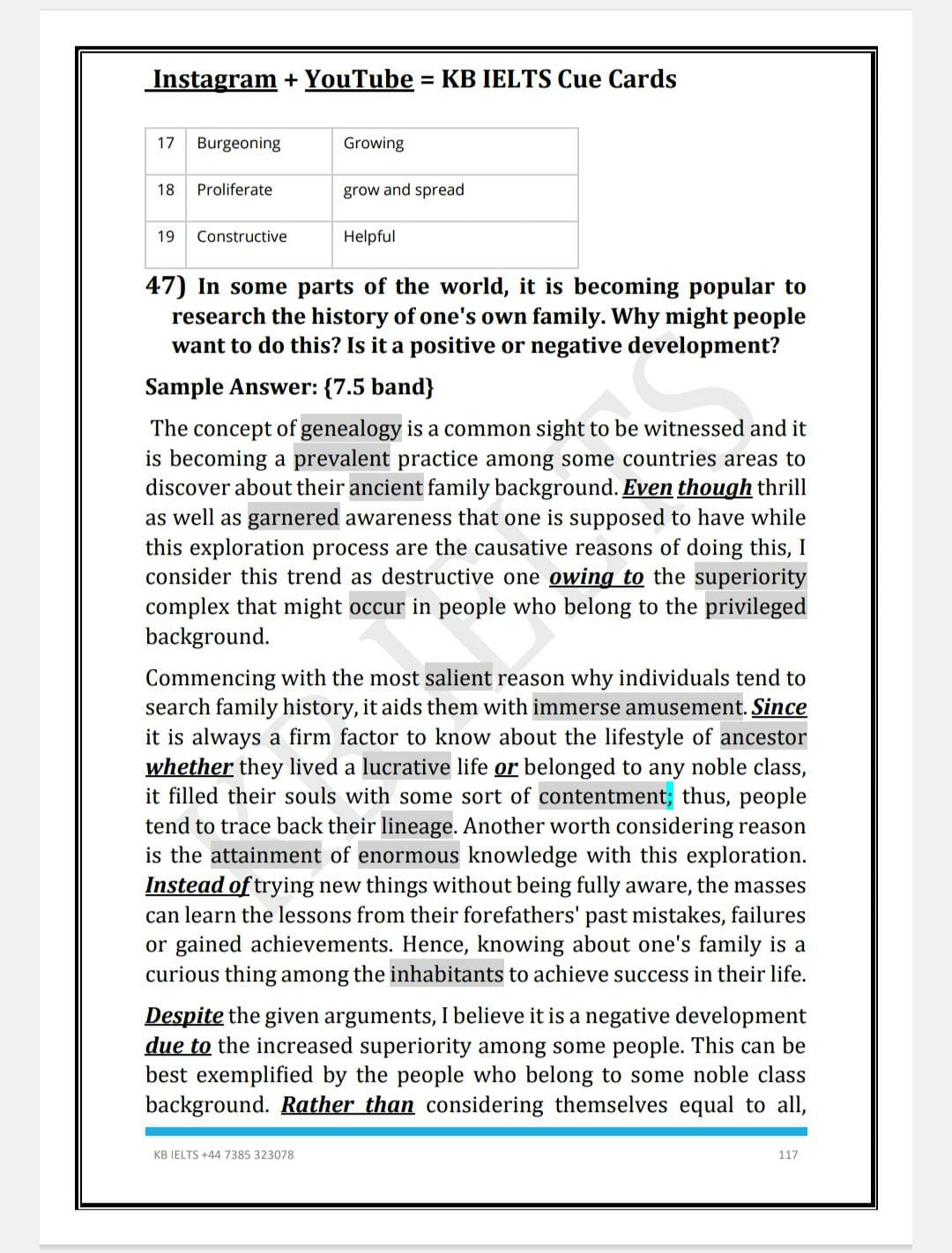IELTS Writing Sample Answer