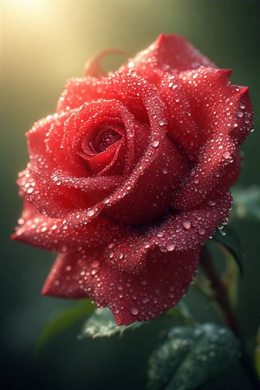 Rose, Flower,  Rainy Weather, Water Drops, Morning, Closeup, Wallpaper