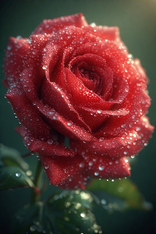 Rose, Flower,  Rainy Weather, Water Drops, Morning, Closeup, Wallpaper