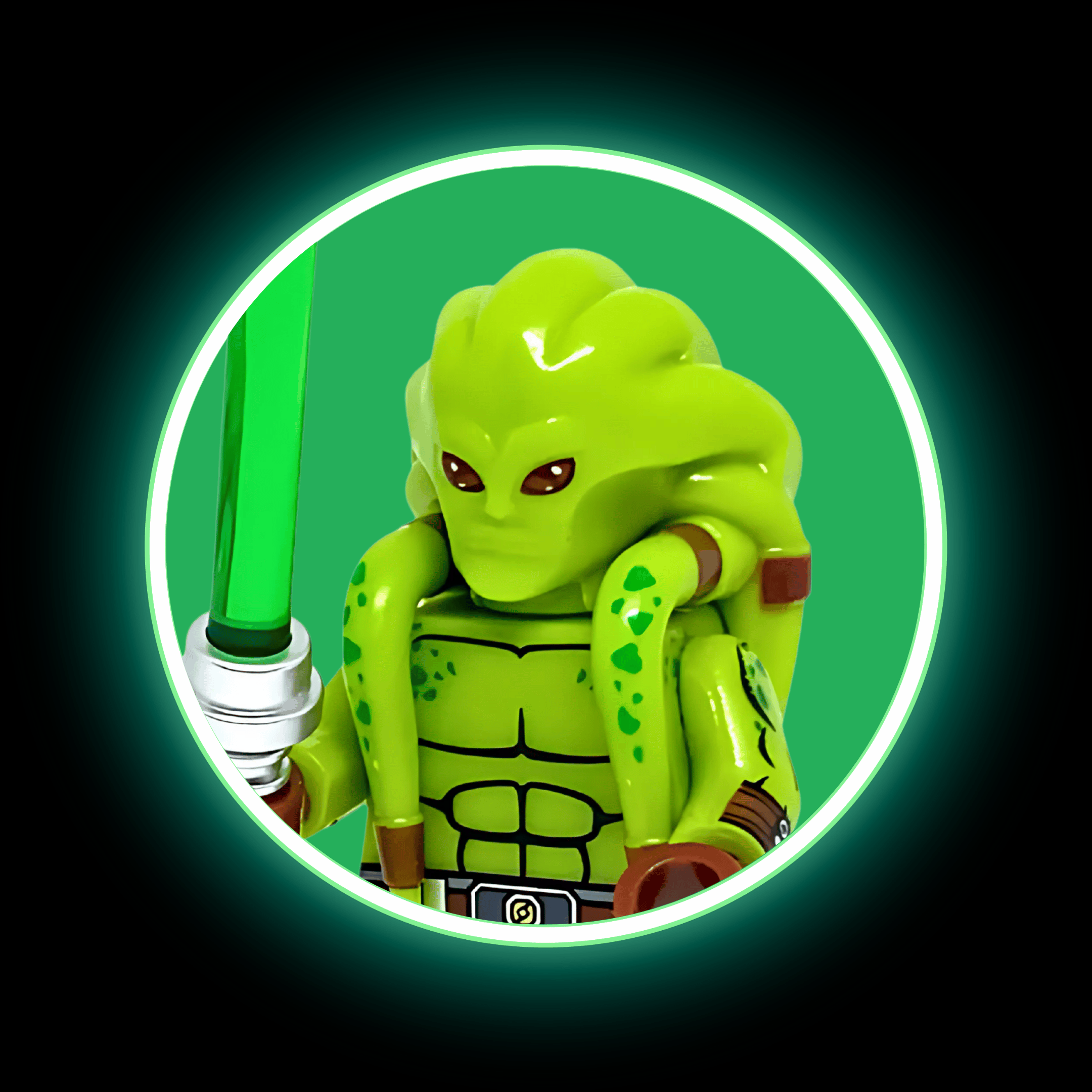 Kit Fisto Custom Pad Printed Minifigure (2003 Clone Wars) - Payhip