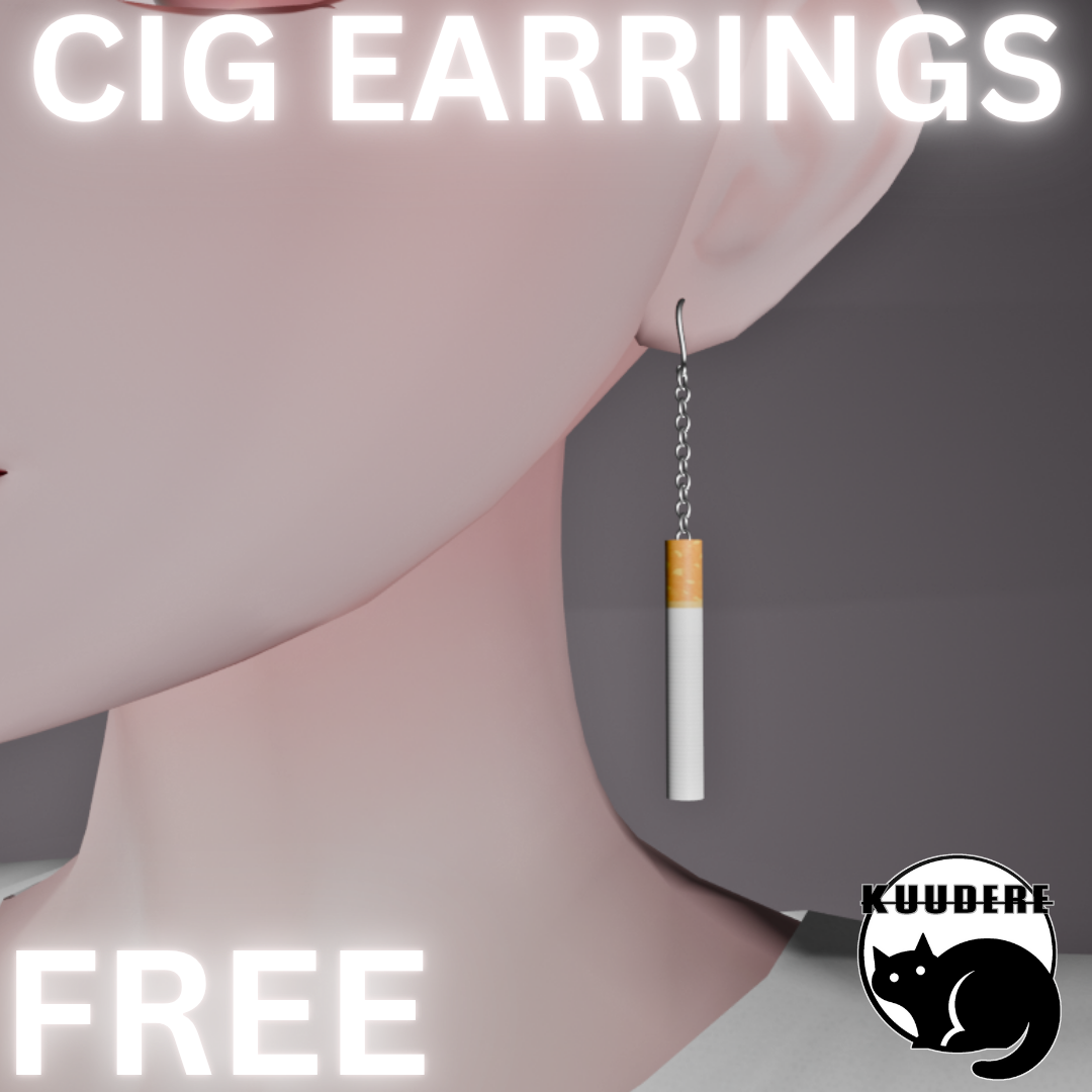 [FREE] Cigarette Earrings