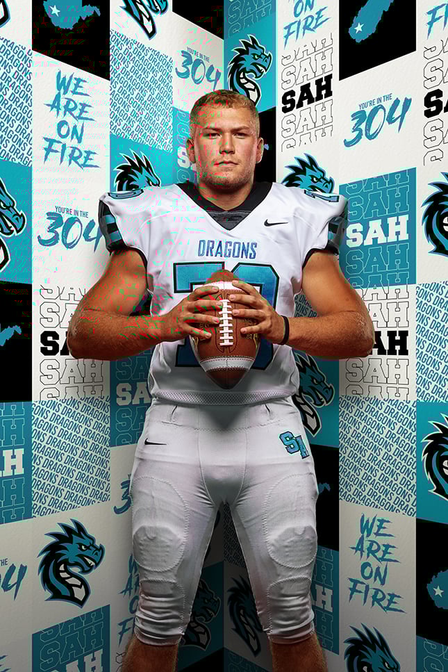 Media Day Graphic Panels, Photoshop Template, Digital Background, Sports Teams, T&I, Volume Photography, School Pics, College, High School, Athletics,