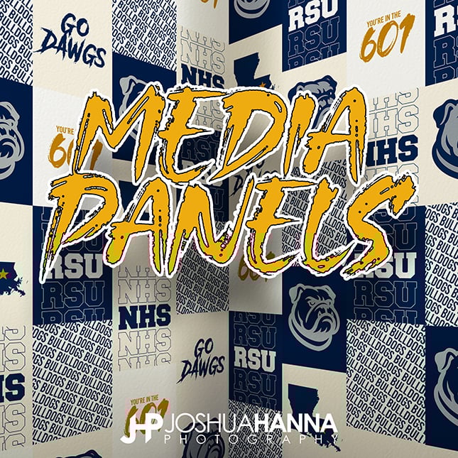 Media Day Graphic Panels, Photoshop Template, Digital Background, Sports Teams, T&I, Volume Photography, School Pics, College, High School, Athletics,