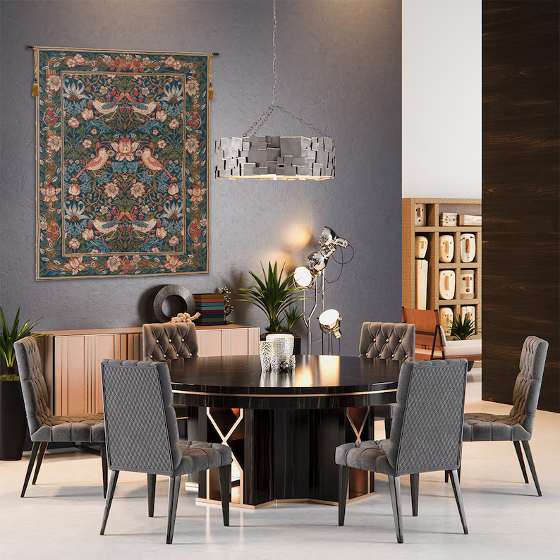 Face to Face Birds Wall Tapestry