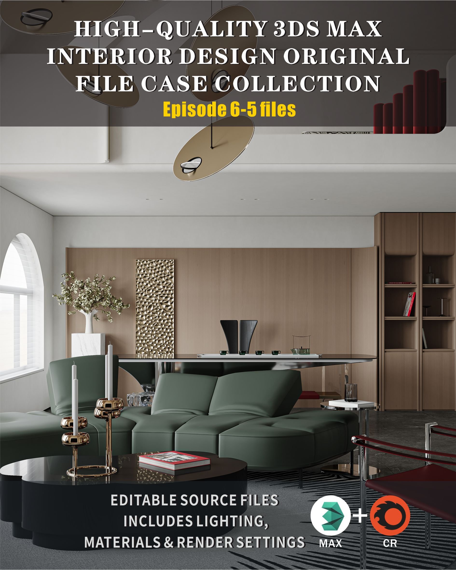 HIGH-QUALITY 3DS MAX INTERIOR DESIGN ORIGINAL FILE CASE COLLECTION ...
