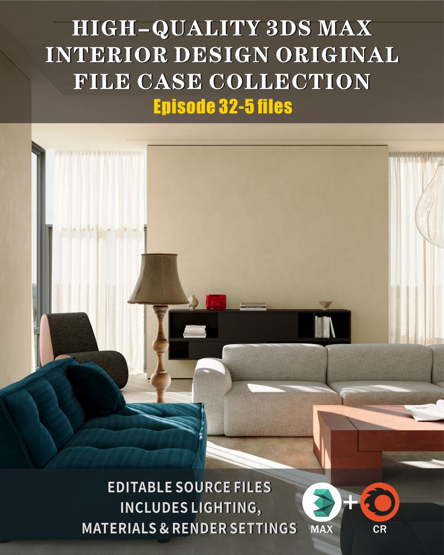 HIGH-QUALITY 3DS MAX INTERIOR DESIGN ORIGINAL FILE CASE COLLECTION ...