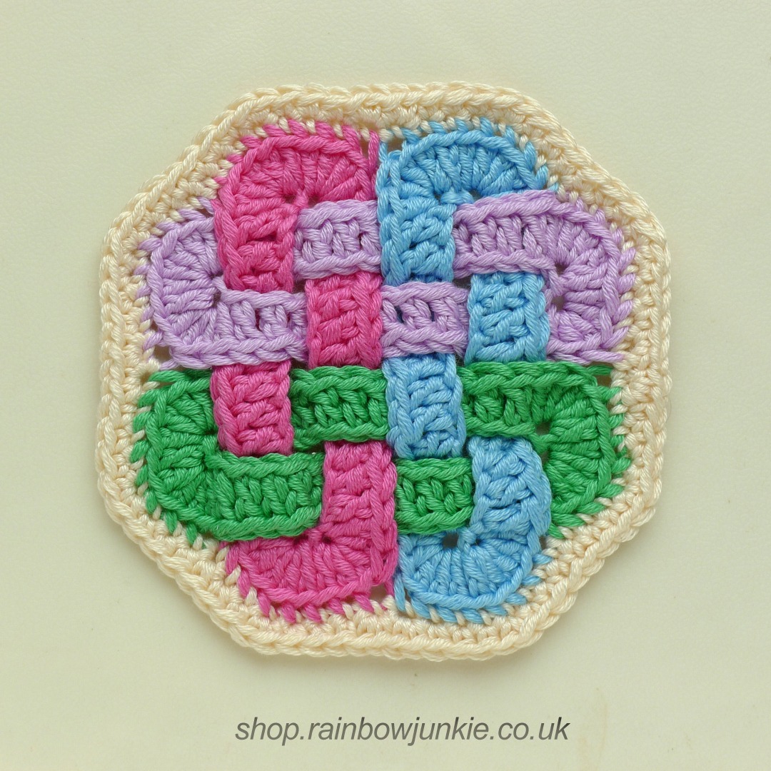 Octagonal Celtic coaster.