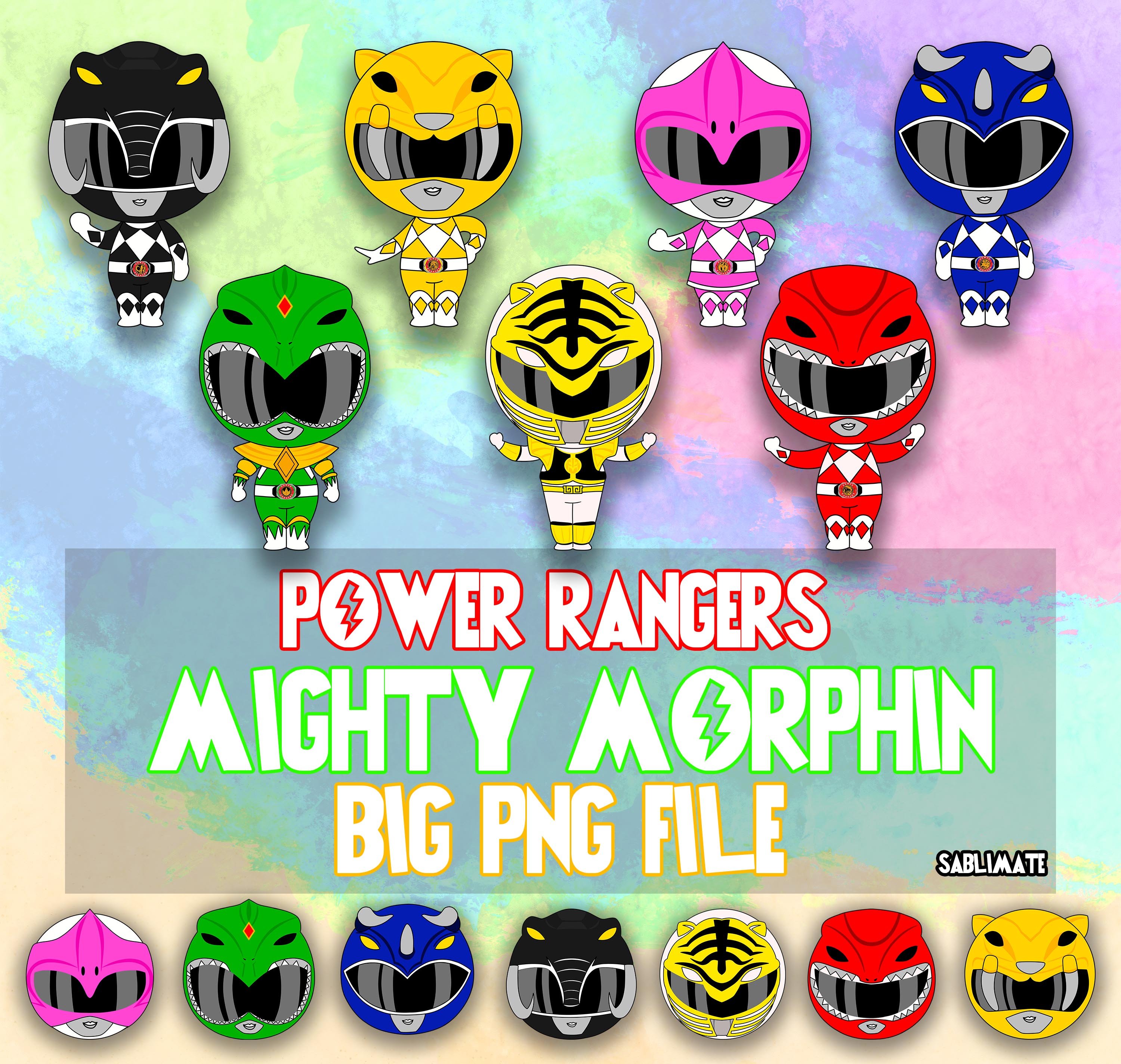 Power rangers chibi digital file - Payhip