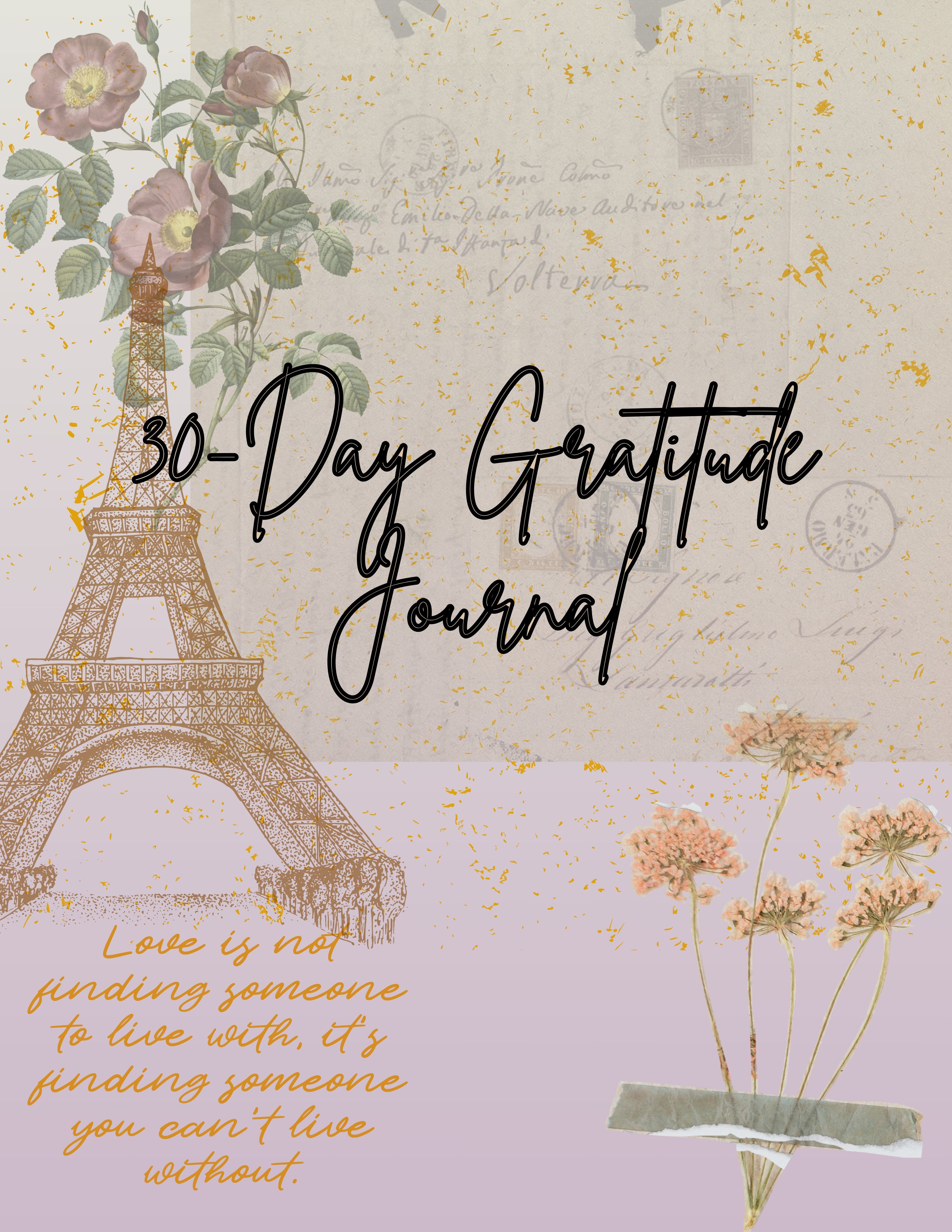 VIntage design 30-day Gratitude Journal - Payhip