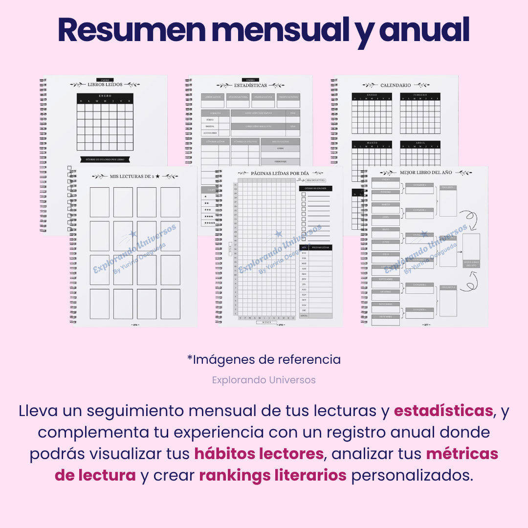 Reading Journal Imprimible