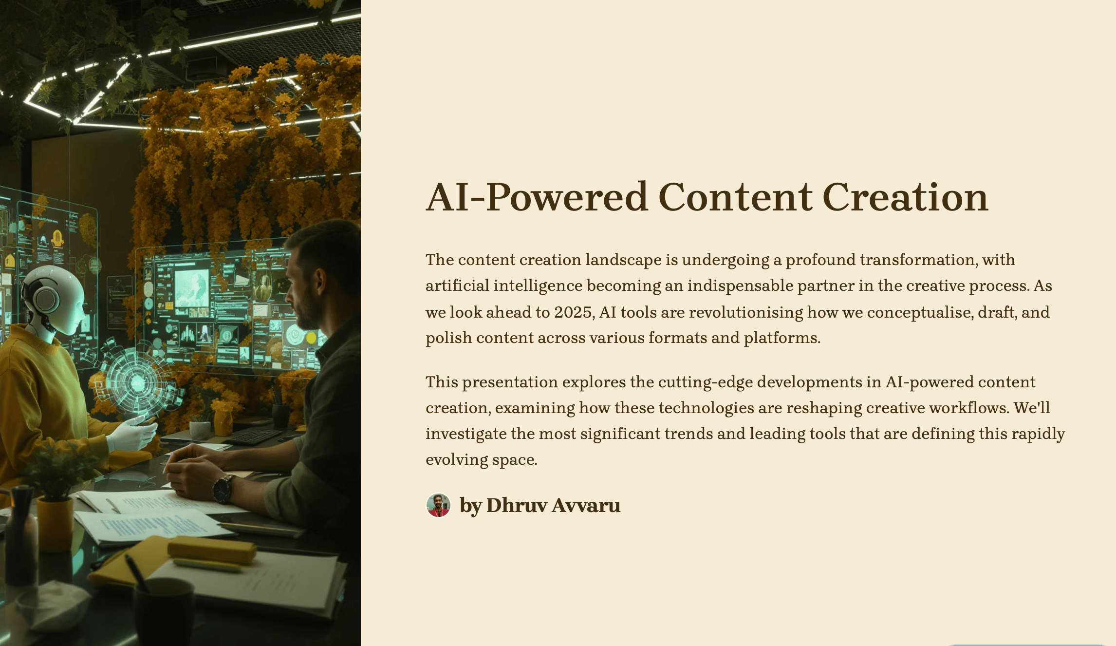 AI Content Creation - PRESENTATION GUIDE (8 SLIDES) - Payhip
