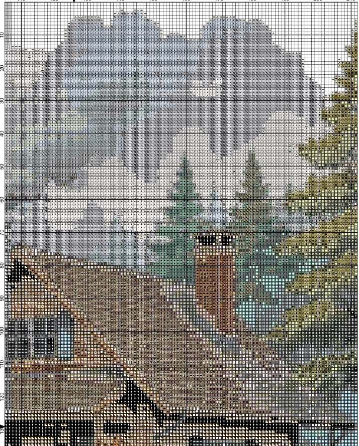 Lakeside Cabin Cross Stitch Pattern PDF | Cozy Log Cottage by the Lake ...