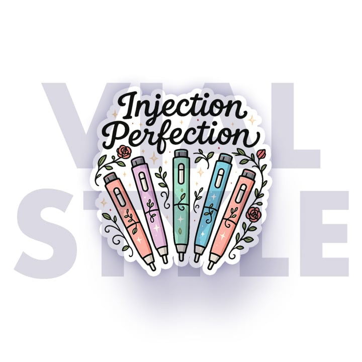 Injection Sticker Body Injection Perfection Vinyl Sticker - Payhip