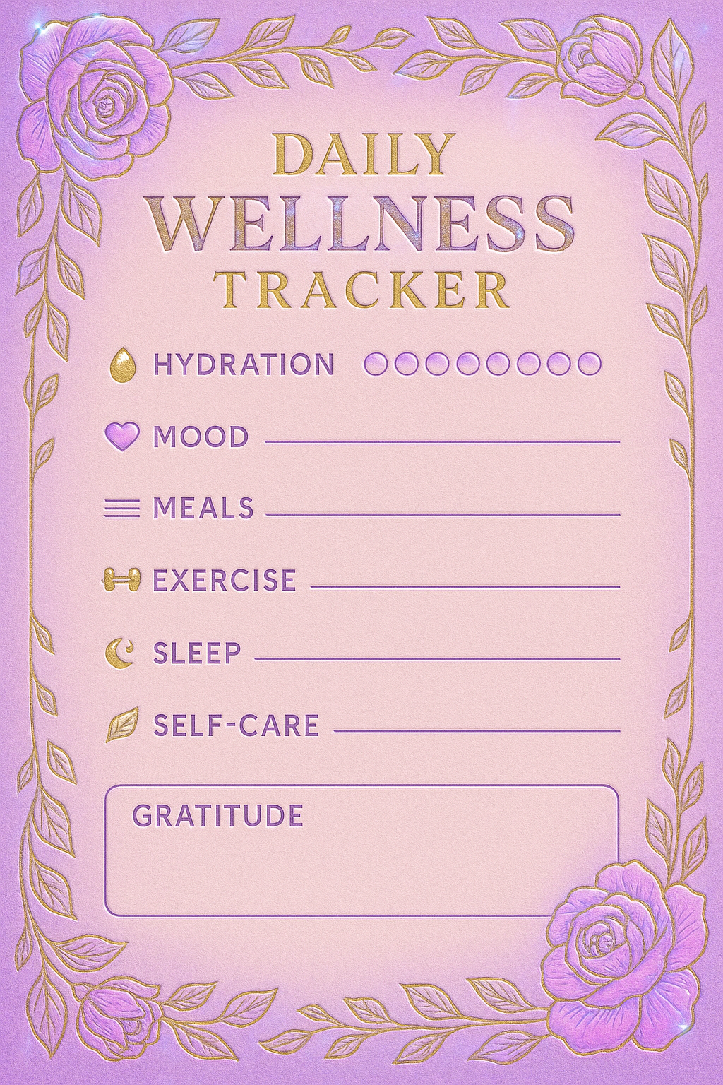 Bloom & Balance Wellness Tracker | Daily Mind & Body Planner for Moms ...