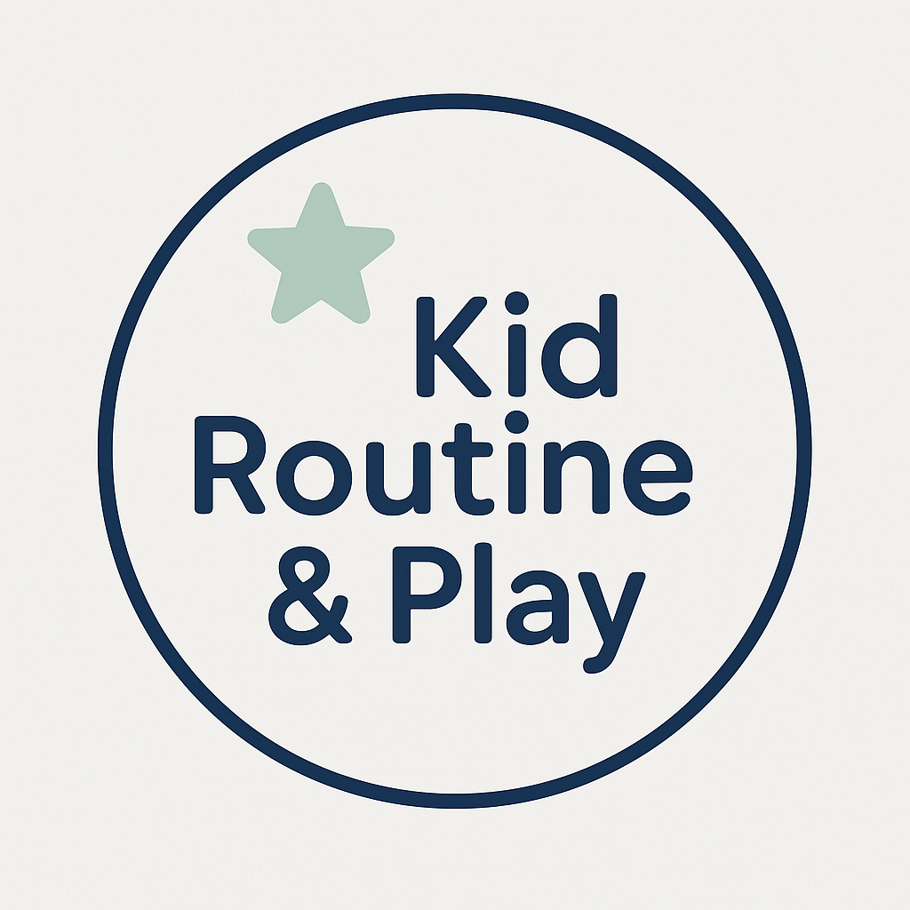 Kid Routine & Play logo – a toddler printable brand offering free visual tools and routine charts for parents and educators.