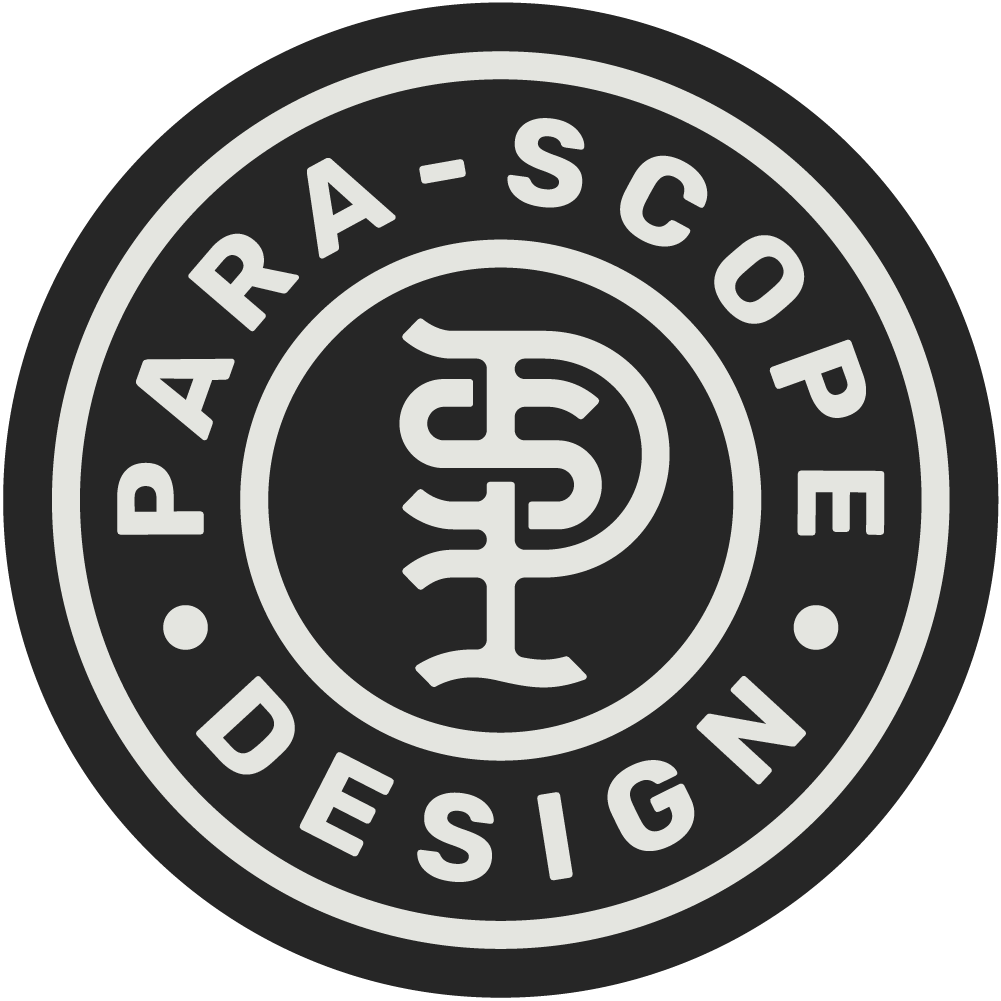 Main Para Scope Design Logo Black and Ash.