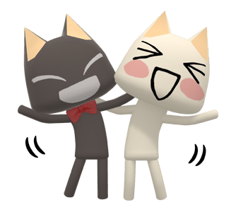 40  Doko Demo Issyo PNG Digital Stickers |Toro and Kuro Expressions Pack | Cute Japanese Cat Emoji Clipart for Goodnotes, Digital Planner