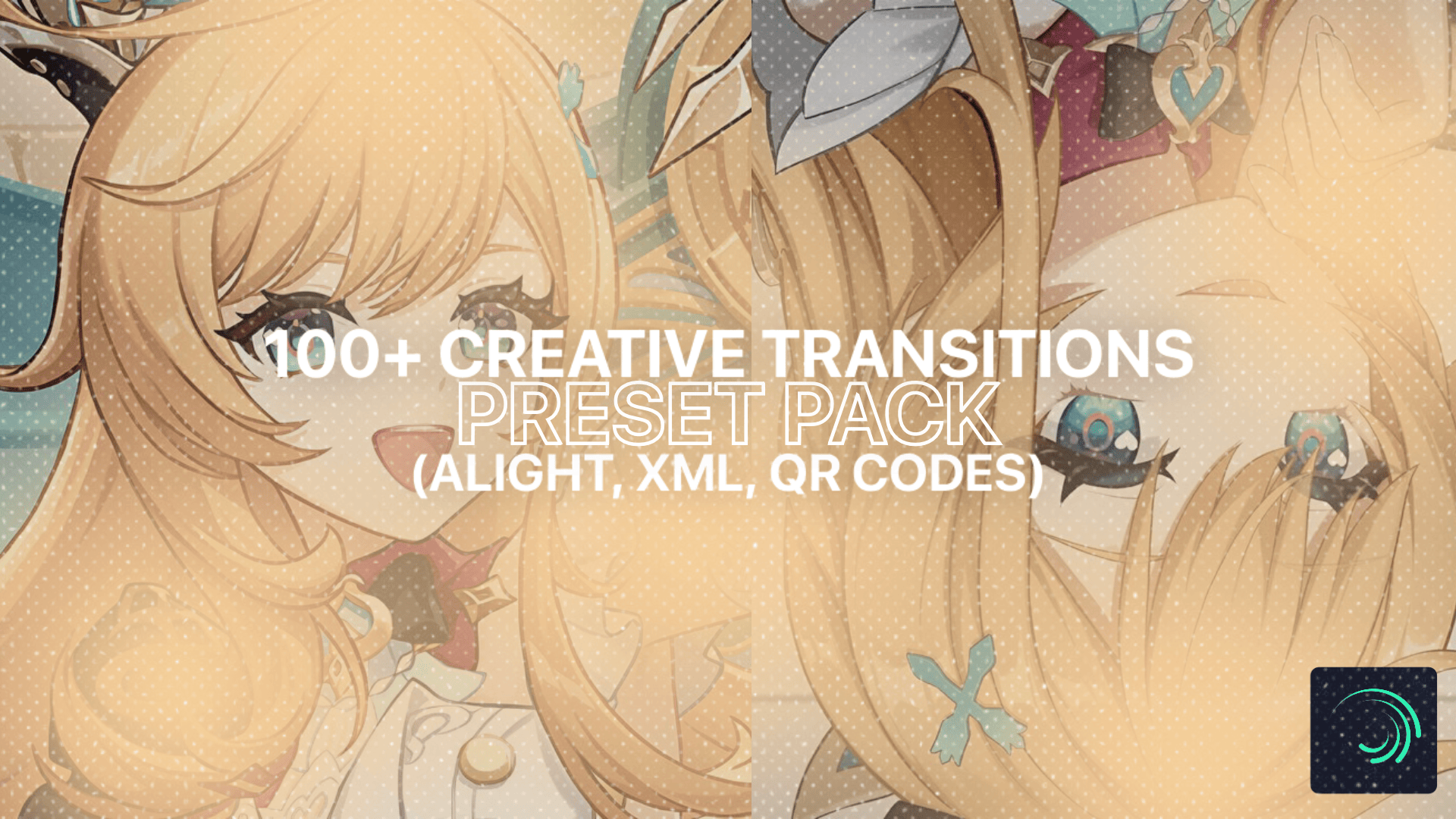 100 Creative Transitions Preset Pack on Alight Motion - Payhip