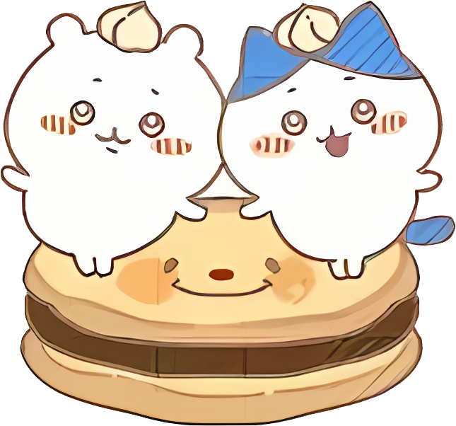 60 Chiikawa & Butter Bear Kawaii Foodie Fun Collection Digital Stickers for Goodnotes, digital planner Journal, kawaii aesthetic clipart