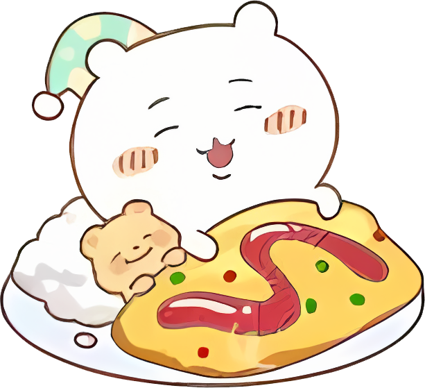 60 Chiikawa & Butter Bear Kawaii Foodie Fun Collection Digital Stickers for Goodnotes, digital planner Journal, kawaii aesthetic clipart