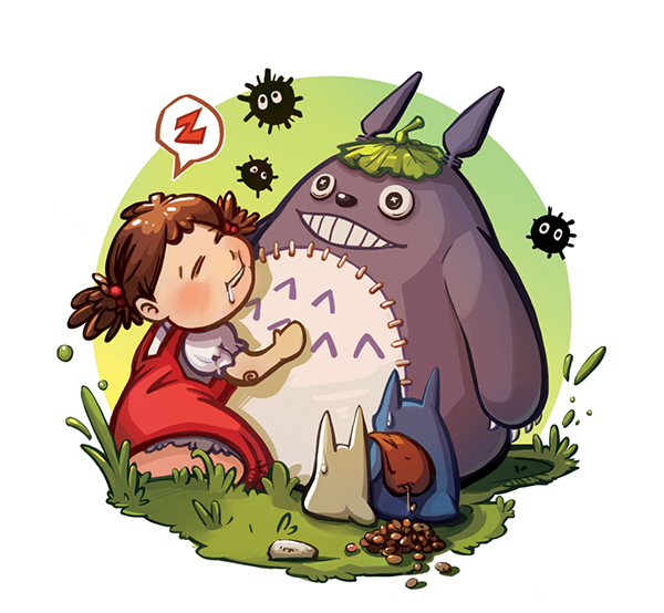 87 Totoro PNG Bundle | Studio Ghibli Digital Clipart | Cute Anime Totoro Graphics | Transparent Backgrounds for Planner, Sublimation