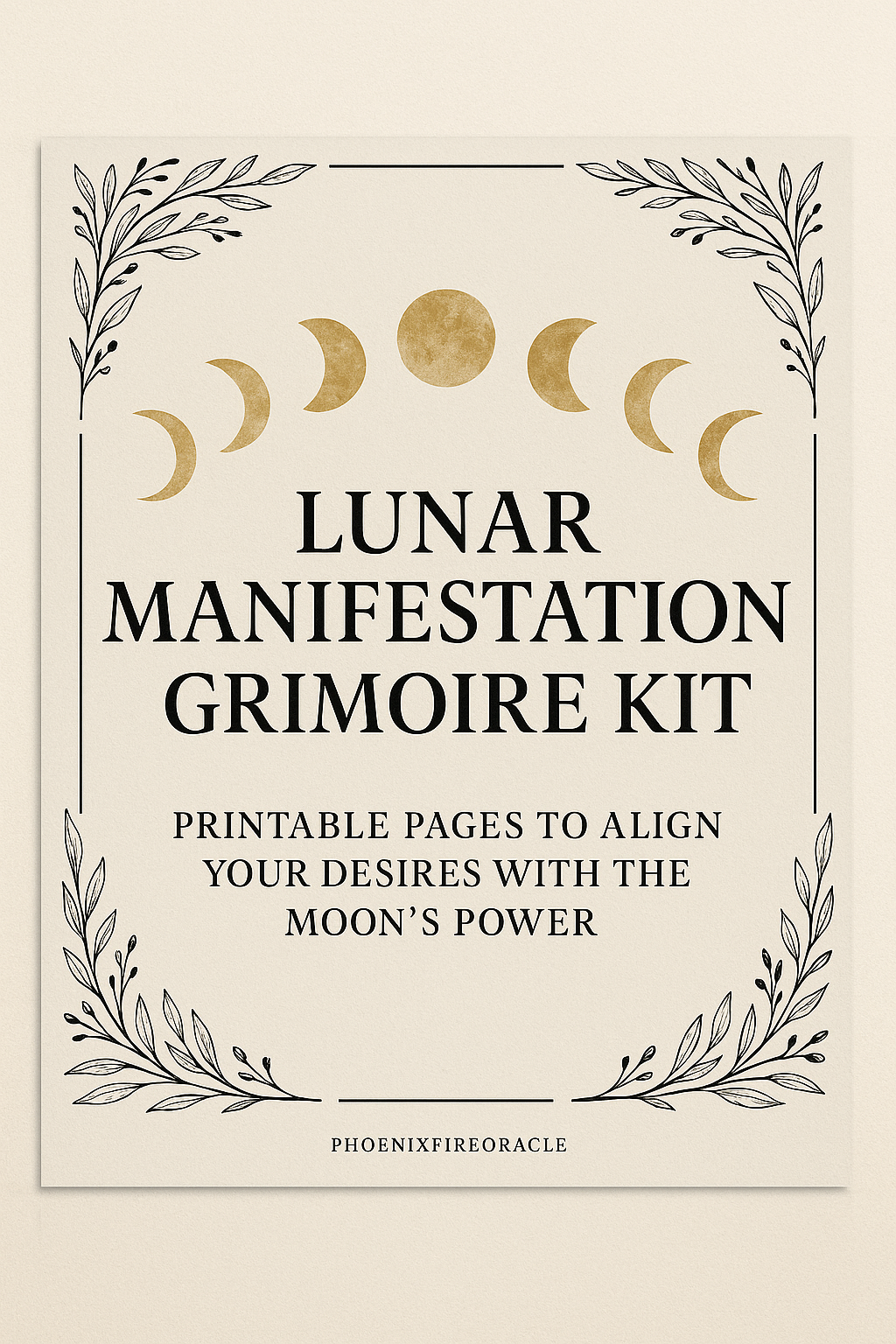 Lunar Manifestation Grimoire Kit